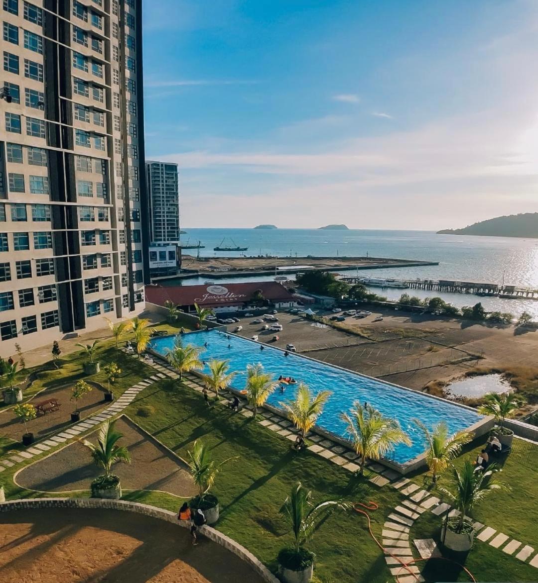 Seaview Luxury Condo Homestay 2Bed 2Bath Jesselton Quay By R2 Residence Kota Kinabalu Exterior foto